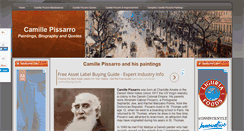 Desktop Screenshot of camillepissarro.org